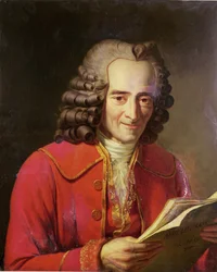 Voltaire (1694-1778) lisant 